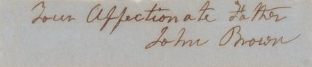 Lot #190 John Brown Signature - Image 1