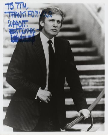 Lot #137 Donald Trump Signed Photograph