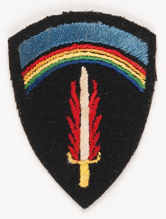 Lot #22 Dwight D. Eisenhower Signed 'Shoulder Sleeve Insignia' Presentation Sheet - Dated One Day Before Germany's Unconditional Surrender (May 6, 1945) - Image 3