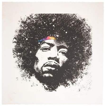 Lot #775 Jimi Hendrix: Mick Haggerty Signed 'Kiss the Sky' Silkscreen Print (Ltd. Ed. #15/60) - 28˝ x 28.25˝ - Image 1