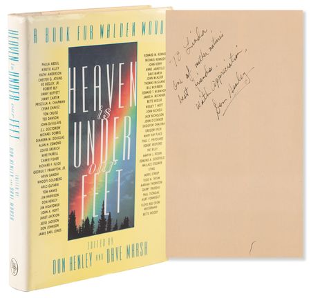 Lot #768 The Eagles: Don Henley Signed Book - Heaven Is Under Our Feet - Image 1
