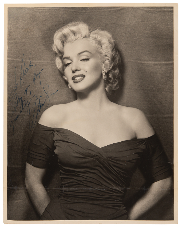 Lot 7091 Marilyn Monroe Signed Oversized Photograph by Frank Powolny