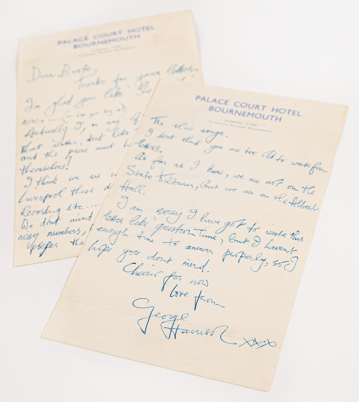 Lot 7088 Beatles: George Harrison Autograph Letter Signed - 
