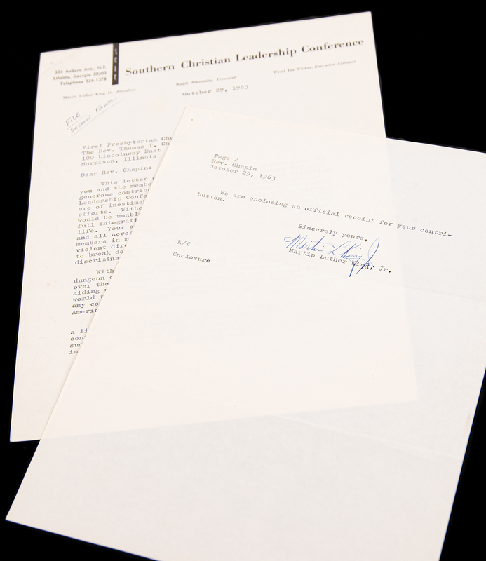 Lot 7047 Martin Luther King, Jr. Typed Letter Signed on Desegregation and the Civil Rights Movement: 