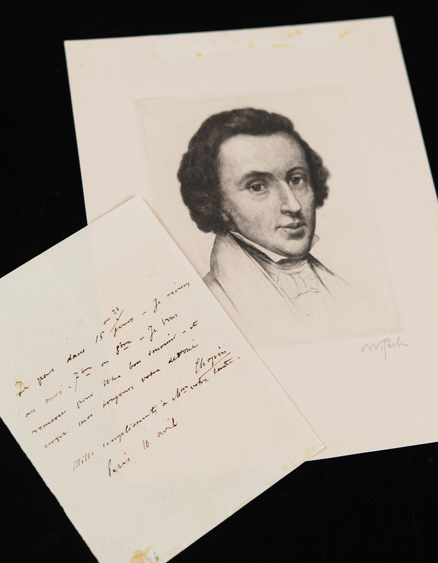 Lot 7051 Frederic Chopin Autograph Letter Signed on His Travels: 