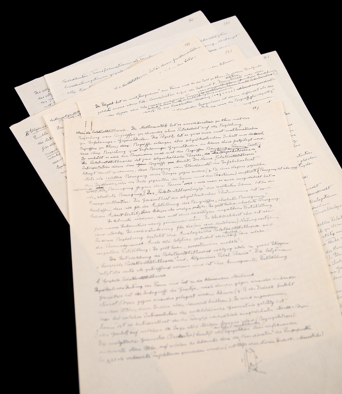 Lot 7075 Albert Einstein Important Handwritten Manuscript: 