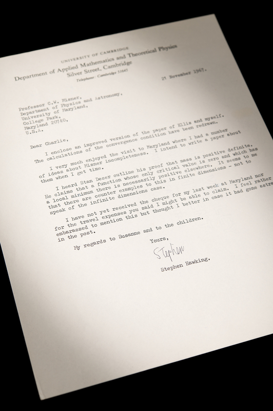 Lot 7081 Stephen Hawking Typed Letter Signed on Black-Body Radiation and Geodesic Incompleteness