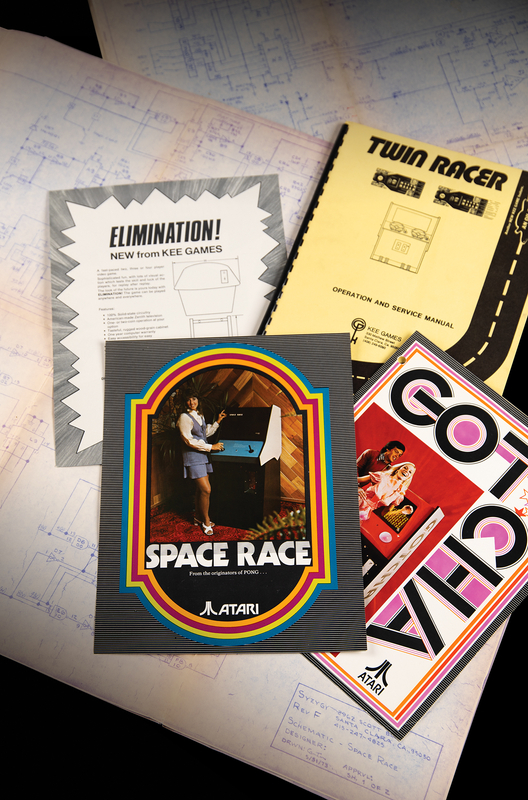Lot 7082 Atari Early Engineering Archive of (50+) Schematics and Marketing/Developer Materials for Pioneering Arcade Games Like Space Race, Gotcha, Super Pong, Elimination, and More