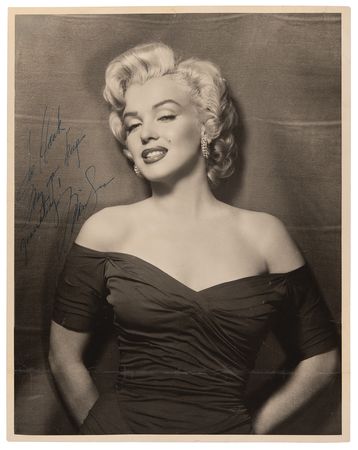 Lot #7091 Marilyn Monroe Signed Oversized Photograph by Frank Powolny - Image 1