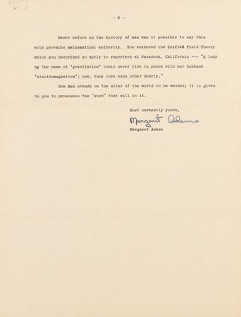 Lot #7105 Albert Einstein Typed Letter Signed: 