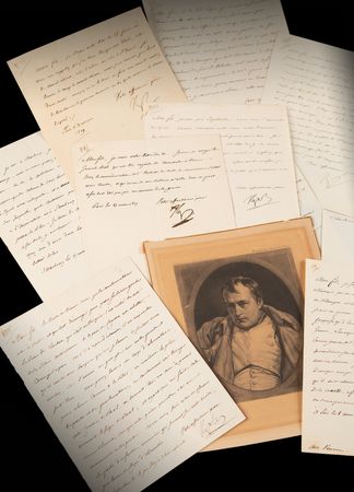Lot #7035 Napoleon Archive of (29) Letters Signed to His Adopted Son, Prince Eugène de Beauharnais, Detailing Military Strategy in the War of the Fifth Coalition: 
