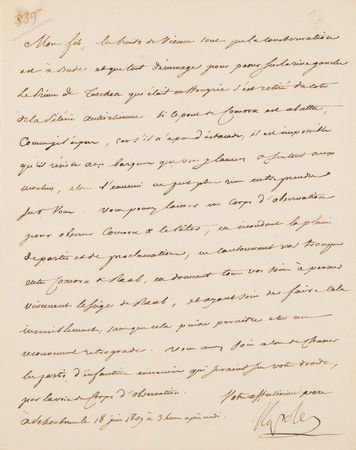 Lot #7035 Napoleon Archive of (29) Letters Signed to His Adopted Son, Prince Eugène de Beauharnais, Detailing Military Strategy in the War of the Fifth Coalition: 