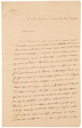 Lot #7035 Napoleon Archive of (29) Letters Signed to His Adopted Son, Prince Eugène de Beauharnais, Detailing Military Strategy in the War of the Fifth Coalition: 