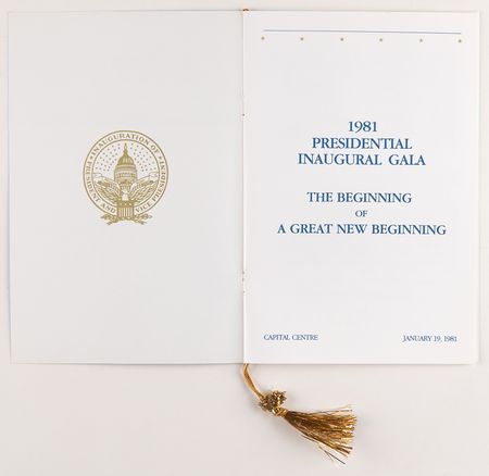 Lot #7090 Frank Sinatra Typed Letter Signed to Ronald Reagan and George Bush for the 1981 Presidential Inaugural Gala Program - Image 5