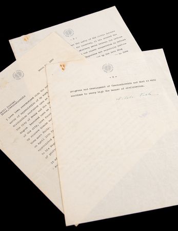 Lot #7080 Nikola Tesla Typed Letter Signed, Expressing Pre-War Concern for Czechoslovakia Amid ?these threatening European conditions? - Image 1