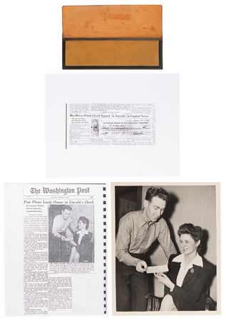Lot #7005 Abraham Lincoln Filled Out and Signed Check (1859) - Lost and Found on the Streets of Washington, D.C., and the Subject of Washington Post Headlines in 1944 - Image 5