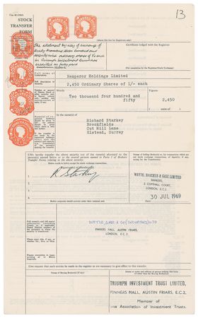 Lot #7085 Beatles (4) Documents for Buyout of Brian Epstein's NEMS, Signed by Lennon, McCartney, Harrison, and Starr while Recording Abbey Road in 1969 - Image 5