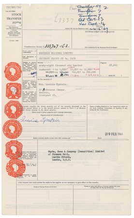Lot #7085 Beatles (4) Documents for Buyout of Brian Epstein's NEMS, Signed by Lennon, McCartney, Harrison, and Starr while Recording Abbey Road in 1969 - Image 7