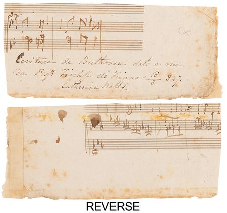 Lot #7050 Ludwig van Beethoven Handwritten Musical Quotation - Image 1