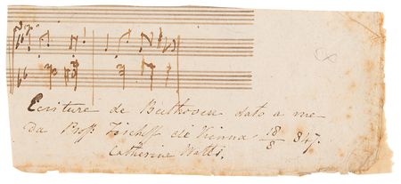 Lot #7050 Ludwig van Beethoven Handwritten Musical Quotation - Image 2