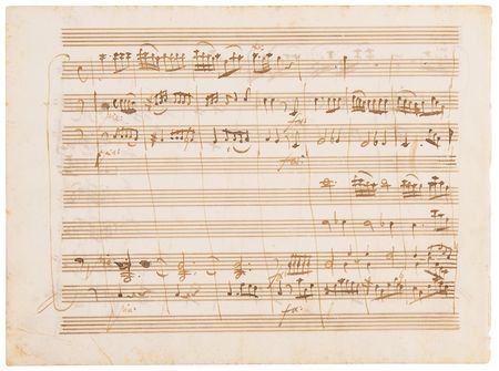 Lot #7049 Wolfgang Amadeus Mozart Handwritten Musical Manuscript from the 'Antretter Serenade in D' - Image 3