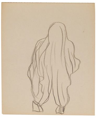 Lot #7067 Rene Magritte's Mid-1940s Sketchbook, 'Le Probleme du Fantome' - Featuring Nearly 50 Original Drawings - Image 12