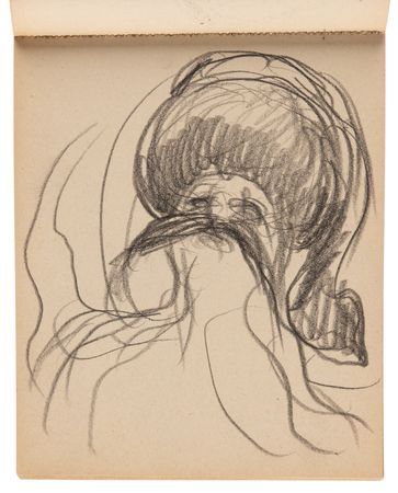 Lot #7067 Rene Magritte's Mid-1940s Sketchbook, 'Le Probleme du Fantome' - Featuring Nearly 50 Original Drawings - Image 17