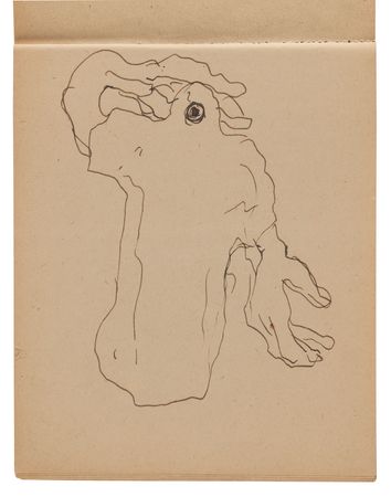 Lot #7067 Rene Magritte's Mid-1940s Sketchbook, 'Le Probleme du Fantome' - Featuring Nearly 50 Original Drawings - Image 19