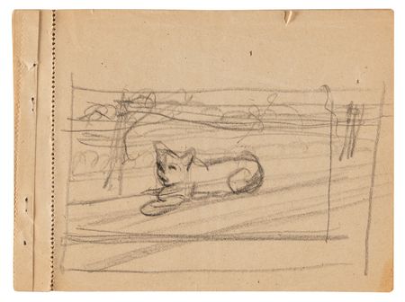 Lot #7067 Rene Magritte's Mid-1940s Sketchbook, 'Le Probleme du Fantome' - Featuring Nearly 50 Original Drawings - Image 20