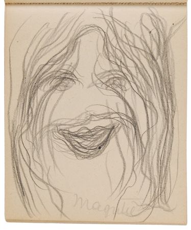 Lot #7067 Rene Magritte's Mid-1940s Sketchbook, 'Le Probleme du Fantome' - Featuring Nearly 50 Original Drawings - Image 5