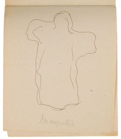Lot #7067 Rene Magritte's Mid-1940s Sketchbook, 'Le Probleme du Fantome' - Featuring Nearly 50 Original Drawings - Image 8