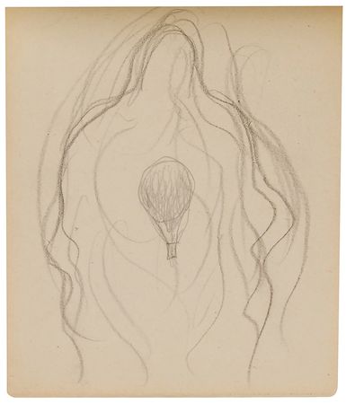 Lot #7067 Rene Magritte's Mid-1940s Sketchbook, 'Le Probleme du Fantome' - Featuring Nearly 50 Original Drawings - Image 10