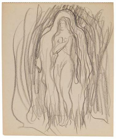 Lot #7067 Rene Magritte's Mid-1940s Sketchbook, 'Le Probleme du Fantome' - Featuring Nearly 50 Original Drawings - Image 11