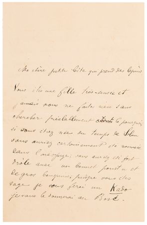 Lot #7064 Henri de Toulouse-Lautrec Autograph Letter Signed, One Month After Breaking His Leg at Barèges - Image 2