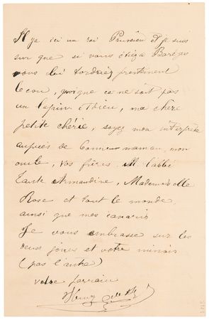 Lot #7064 Henri de Toulouse-Lautrec Autograph Letter Signed, One Month After Breaking His Leg at Barèges - Image 4