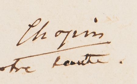 Lot #7051 Frederic Chopin Autograph Letter Signed on His Travels: 