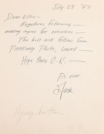 Lot #7062 Jack Kerouac Archive of (6) Signed Letters to Editor Ellis Amburn: 