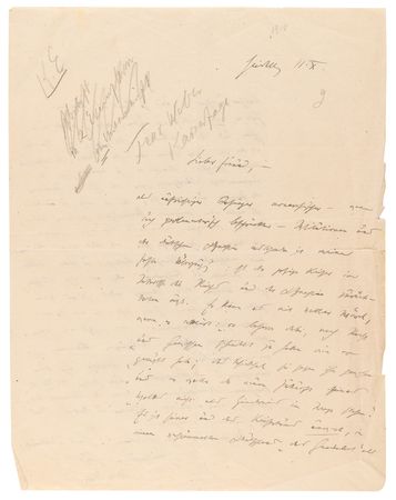 Lot #7039 Max Weber Archive of (5) Autograph Letters Signed on German Politics and the End of World War I: 