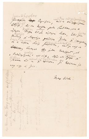 Lot #7039 Max Weber Archive of (5) Autograph Letters Signed on German Politics and the End of World War I: 