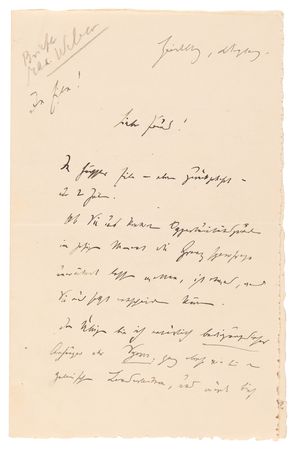 Lot #7039 Max Weber Archive of (5) Autograph Letters Signed on German Politics and the End of World War I: 