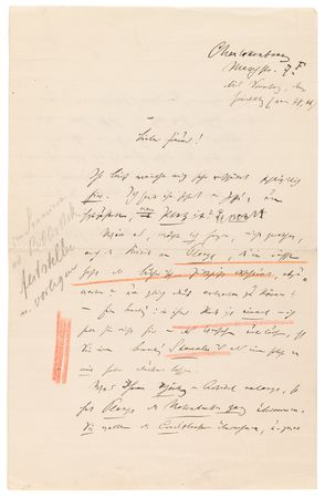 Lot #7039 Max Weber Archive of (5) Autograph Letters Signed on German Politics and the End of World War I: 