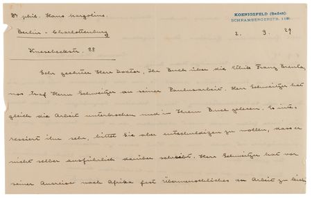 Lot #7079 Albert Schweitzer Archive of (12) Letters and Notes on Philosophy, Aphorisms, and Nuclear Weapons: 
