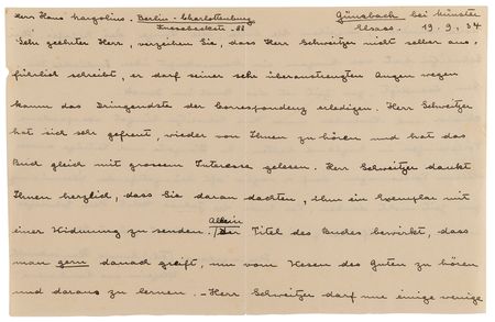 Lot #7079 Albert Schweitzer Archive of (12) Letters and Notes on Philosophy, Aphorisms, and Nuclear Weapons: 
