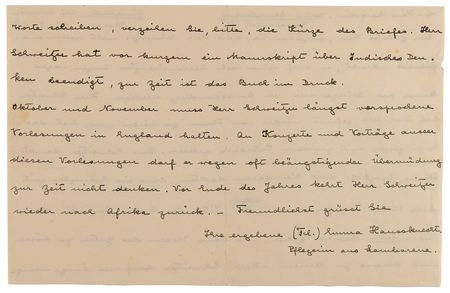 Lot #7079 Albert Schweitzer Archive of (12) Letters and Notes on Philosophy, Aphorisms, and Nuclear Weapons: 