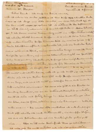 Lot #7079 Albert Schweitzer Archive of (12) Letters and Notes on Philosophy, Aphorisms, and Nuclear Weapons: 