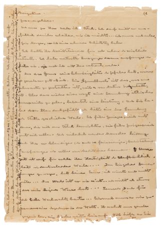 Lot #7079 Albert Schweitzer Archive of (12) Letters and Notes on Philosophy, Aphorisms, and Nuclear Weapons: 
