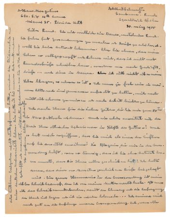 Lot #7079 Albert Schweitzer Archive of (12) Letters and Notes on Philosophy, Aphorisms, and Nuclear Weapons: 