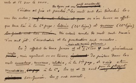Lot #7037 Dreyfus Affair: Etienne Charavay Handwritten Manuscript and Graphological Notes from the 1894 Dreyfus Affair Court-Martial - Image 13