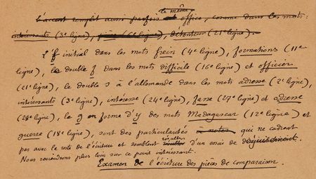 Lot #7037 Dreyfus Affair: Etienne Charavay Handwritten Manuscript and Graphological Notes from the 1894 Dreyfus Affair Court-Martial - Image 14