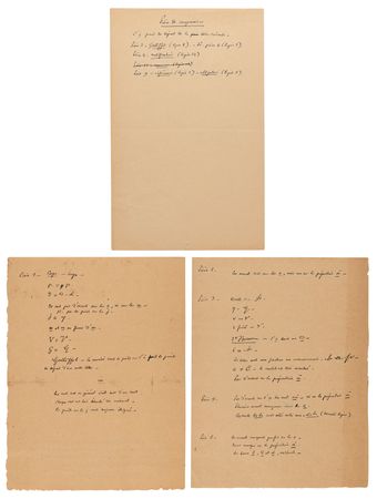 Lot #7037 Dreyfus Affair: Etienne Charavay Handwritten Manuscript and Graphological Notes from the 1894 Dreyfus Affair Court-Martial - Image 18